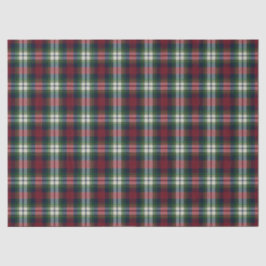Papel De Seda Plaid de Natal Preppy