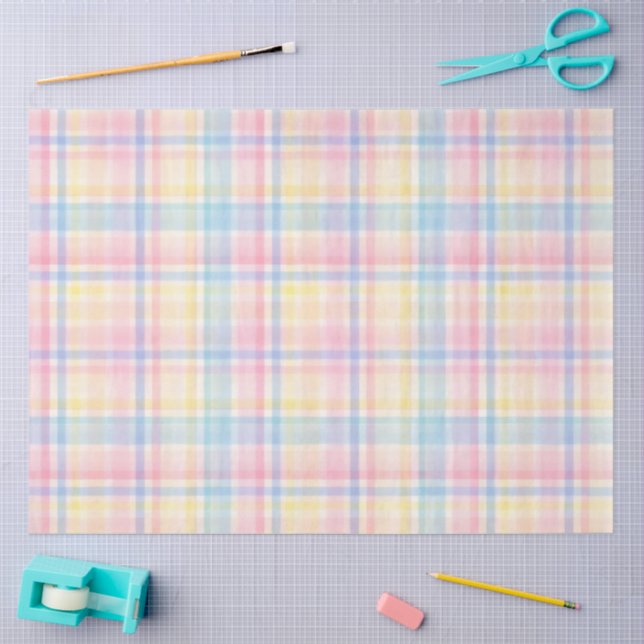 Papel De Seda Plaid Easter Series Design #15 (Arte )