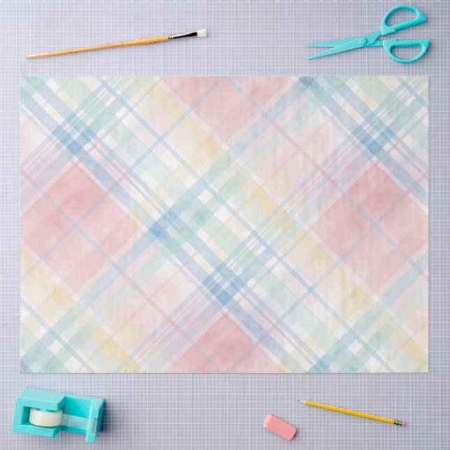 Papel De Seda Plaid Easter Series Design #16 (Arte )