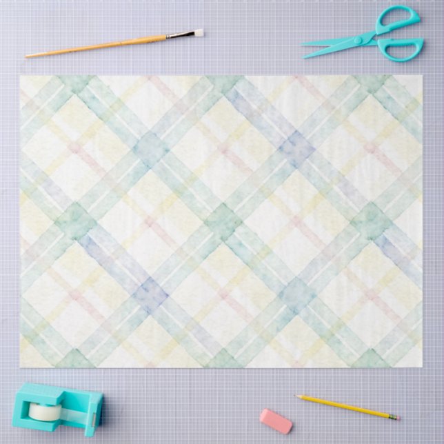 Papel De Seda Plaid Easter Series Design #17 (Arte )