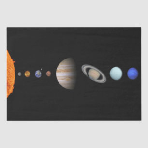 Papel De Seda PLANETAS do SISTEMA SOLAR 20" envolvendo