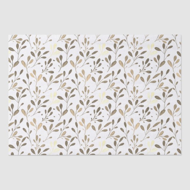 Papel De Seda Plano de fundo do padrão Folha de Disco Dourado e  (Frente )
