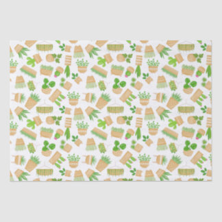 Papel De Seda Plantações da Casa Cactus no Livro Branco