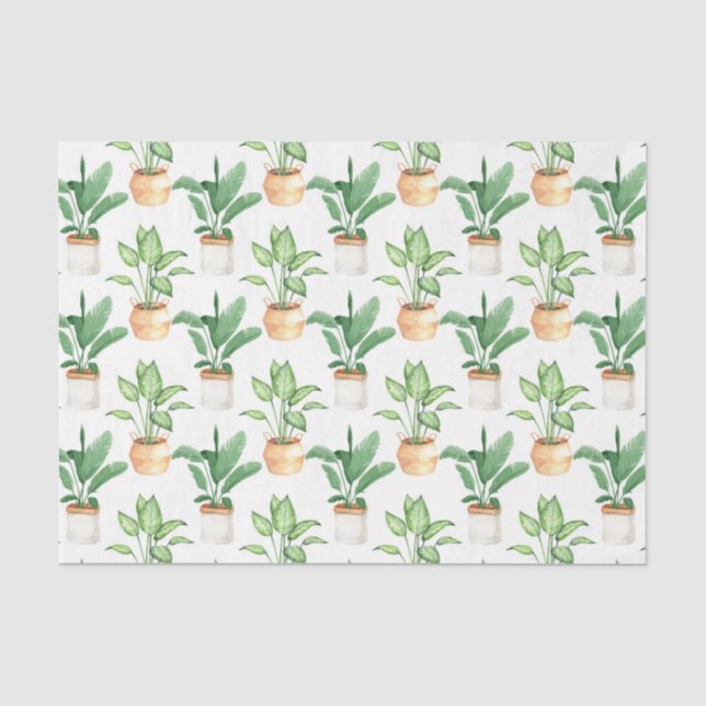 Papel De Seda Plantas Verdes Sai 7 (Frente )