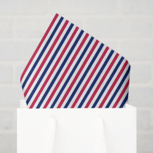 Papel De Seda plástico vermelho-azul-atlântico estriado usa pr