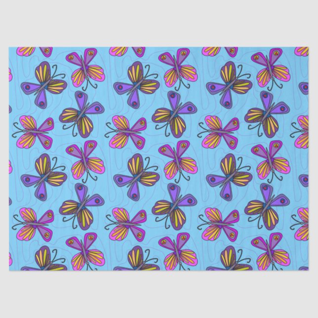 Papel De Seda Playful Butterflies (Frente )