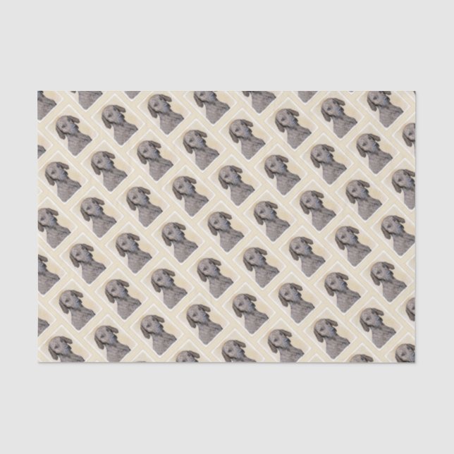 Papel De Seda Plott Painting - Arte de Cachorro Original (Frente )