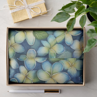 Papel De Seda Plumeria Garden