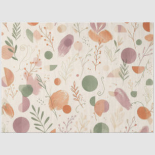 Papel De Seda Pó de Terracota Queimada Sage Empoeirado Boho Linh