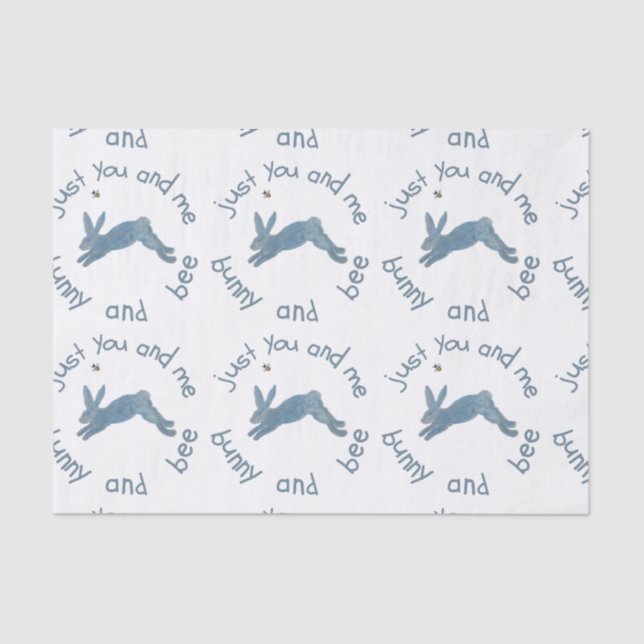 Papel De Seda Poem Bunny Bee Bunnies Bee Baby  (Frente )