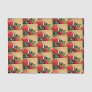 Papel De Seda Poinsettia Candle