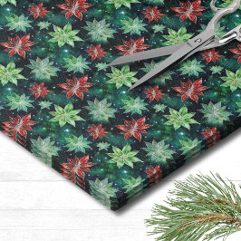 Papel De Seda Poinsettia Christmas