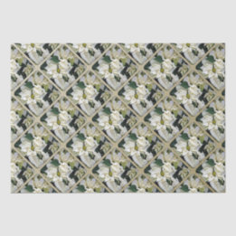 Papel De Seda Poinsettia de Feriado