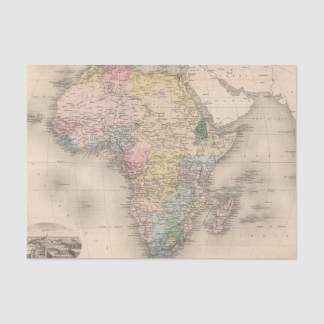 Papel De Seda Política africana (Frente )