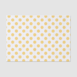 Papel De Seda Polkadots amarelos