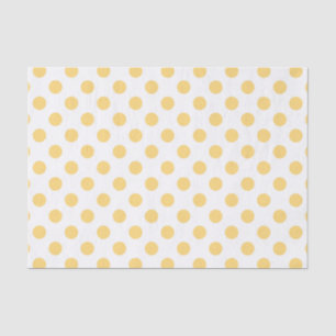 Papel De Seda Polkadots amarelos