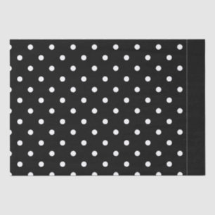 Papel De Seda Polkadots preto e branco clássicos