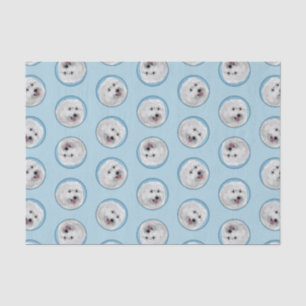 Papel De Seda Polonês Lowland Sheepdog Pintura Original