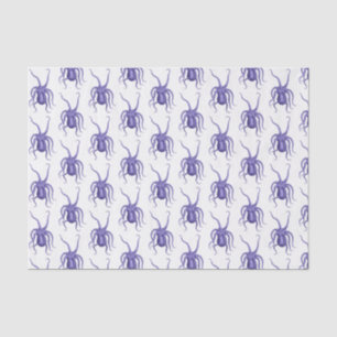 Papel De Seda Polvo Estilizado Vintage Braços Espalhados #2 Azul