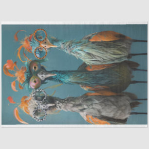 Papel De Seda Ponte de Despojamento Wackadoodle Brincando Aves