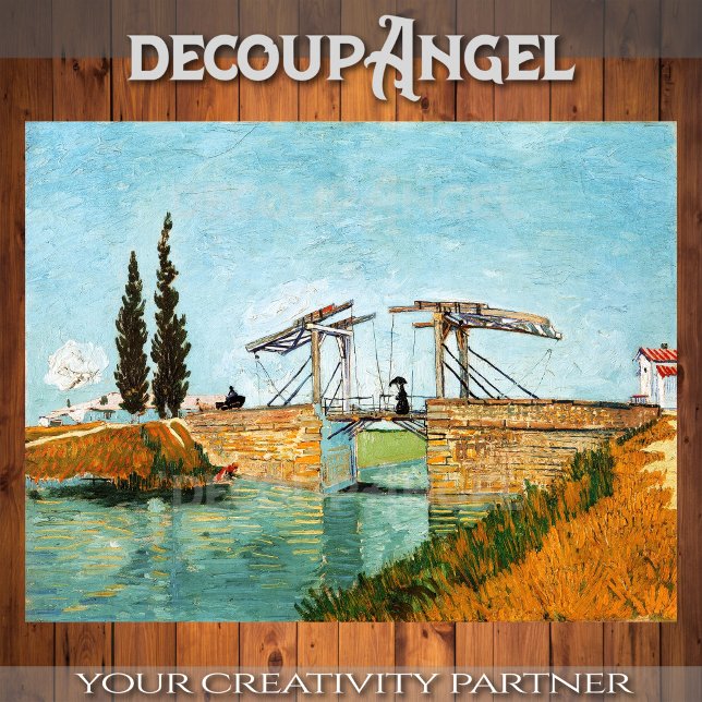 Papel De Seda Ponte de Van Gogh - Langlois em Arles Decoupage (Criador carregado)