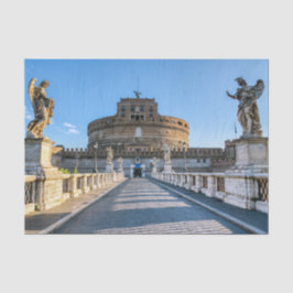 Papel De Seda Ponte e Castelo Sant'Angelo - Roma, Itália