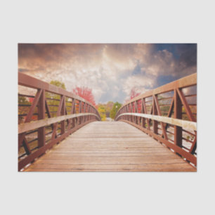 Papel De Seda Ponte rustica de madeira no país