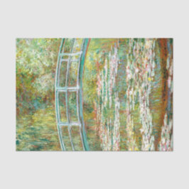 Papel De Seda Ponte sobre um lixão de água por Claude Monet