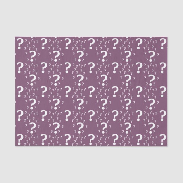 Papel De Seda Ponto de interrogação misterioso enigma quebra-cab (Frente )