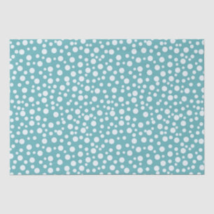 Papel De Seda Pontos brancos dos confetes do Aqua