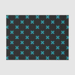 Papel De Seda Pontos de cruz em preto