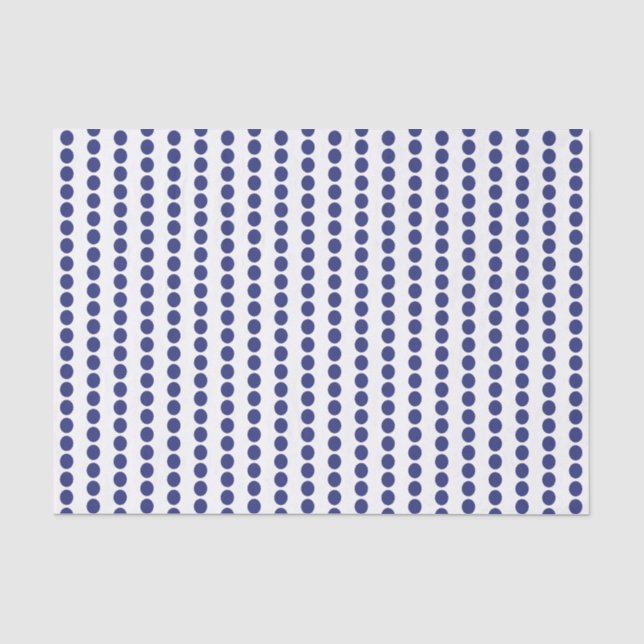 Papel De Seda Pontos Do marinho Em Um Fundo Branco (Frente )