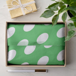 Papel De Seda Pontos Polka Elípticos Modernos e Divertidos em Ve