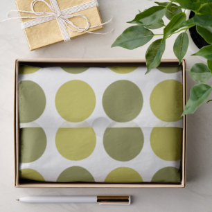 Papel De Seda Pontos Verde