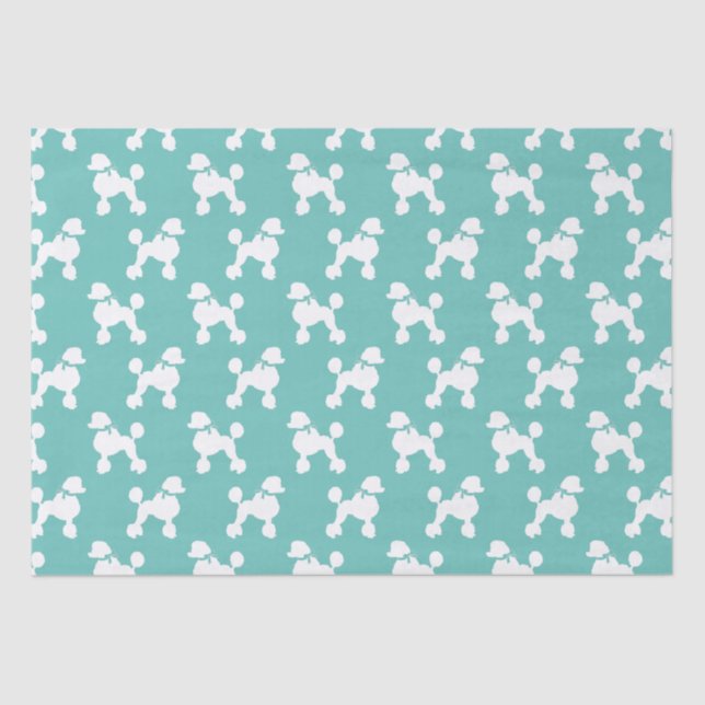 Papel De Seda Poodle Dog Puppy French (Frente )