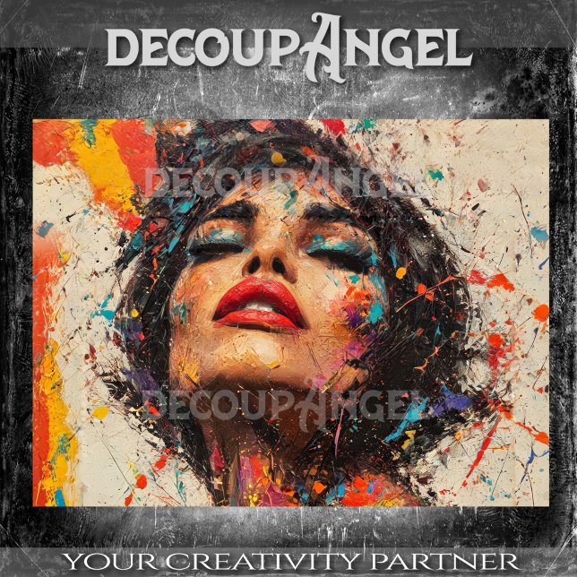 Papel De Seda Pop de Arte de Mulher Sensual Vibrante (Criador carregado)