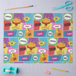 Papel De Seda Pop de Arte Personalizada do Livro Quadrado Colori