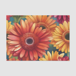 Papel De Seda Pop Gerbera Daisy Pattern