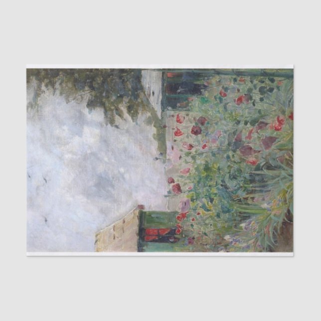 Papel De Seda Poppies florescentes de Julia Beck (Frente )