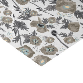 Papel De Seda Poppies Watercolor Floral Pattert Gift