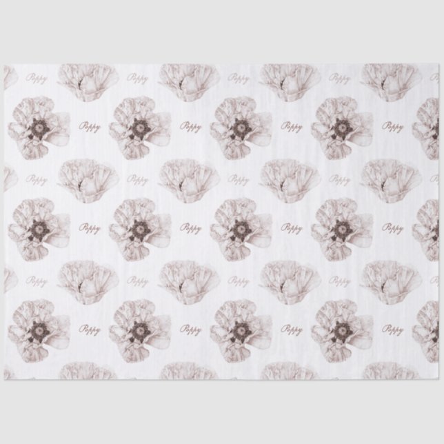 Papel De Seda Poppy Ilustrado (Frente )