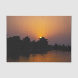 Papel De Seda Pôr do sol na Cidade Proibida - Pequim, China
