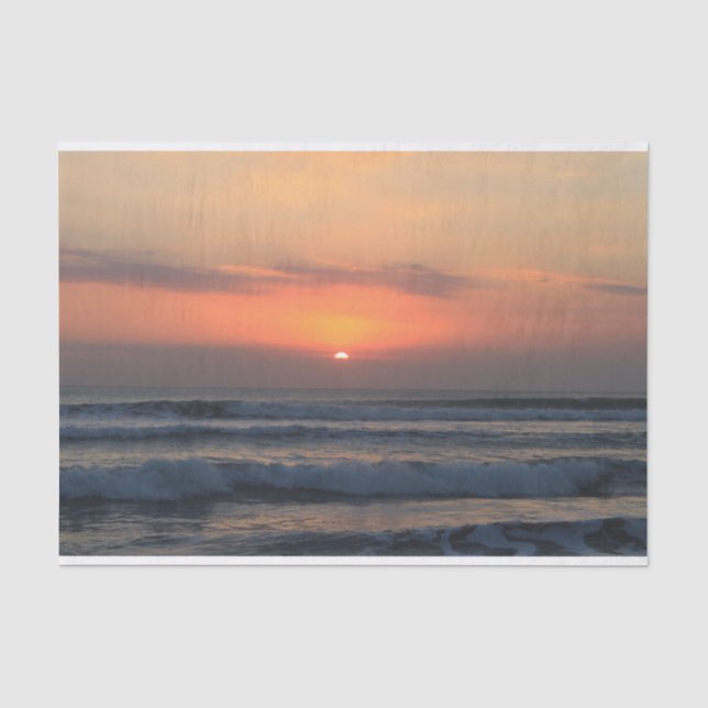 Papel De Seda pôr do sol tropical (Frente )