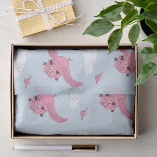 Papel De Seda Porcos Voadores
