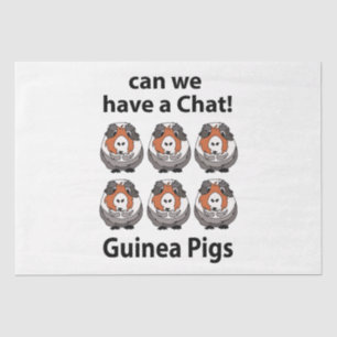 Papel De Seda Porquinhos-da-índia Podemos Ter Uma Conversa Porqu
