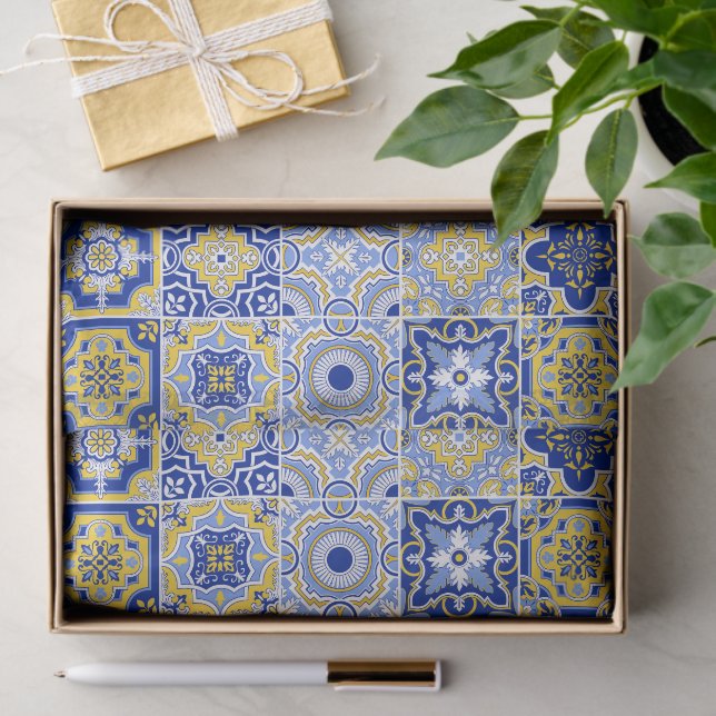 Papel De Seda Portuguese Tiles Pattern  (Presente)