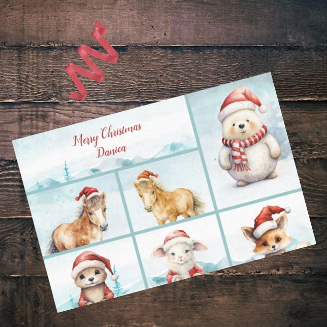 Papel De Seda Pôs Bons Mais Raposos Raposa Caranguejo Feliz Nata (Criador carregado)