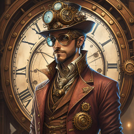 Papel De Seda Post-appocalyptic Steampunk Man v12