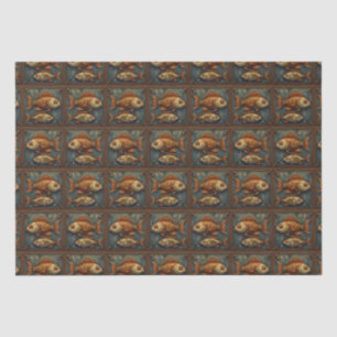 Papel De Seda PP 572 Peixes Steampunk Decoupage 2 de 3
