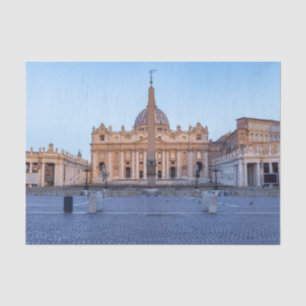Papel De Seda Praça de São Pedro na Cidade do Vaticano - Roma, I
